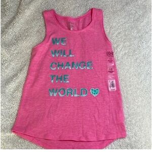 NWT Girls Pink Tank Top